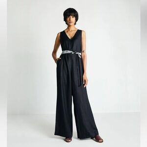 SOLD - Black 100% hemp jumpsuit Reistor